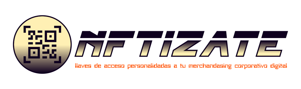 logotipo NFTIzate alargado transparente